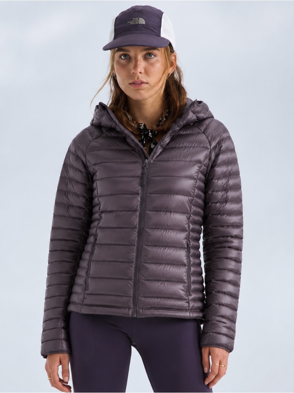 Eastern Mountain Sports Feather Pack 800 Down Hooded Jacket Plum S